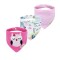 Set babero bandana x3 Rosa con Buho