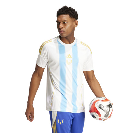 Camiseta de Entrenamiento Messi adidas white/semi blue burst