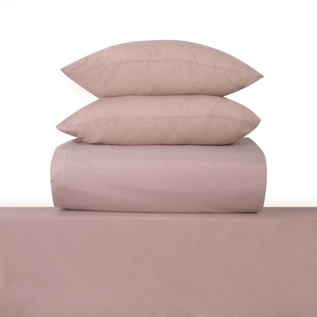 JGO. SÁBANAS QUEEN ALGODON-Y-POLIESTER MARRON CHAMBRAY TOSTADO