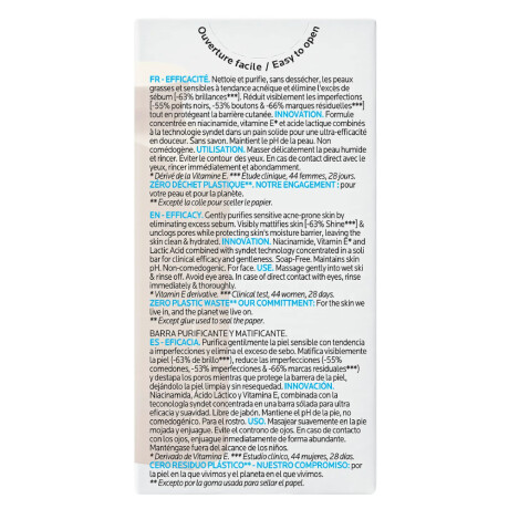 Jabón Facial La Roche-Posay Effaclar Barra Limpiadora 65g Jabón Facial La Roche-Posay Effaclar Barra Limpiadora 65g