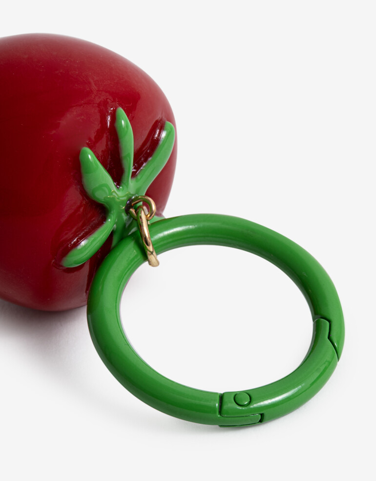 Llavero Acrilico Llavero Y Bag Charm Mini Tomate - Combinacion Bicolor