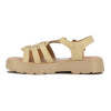 Sandalias Niña Angus Tres Tiras Y Hebilla Beige
