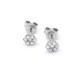 Caravanas En Oro 18K Blanco Y Brillantes Caravanas En Oro 18K Blanco Y Brillantes