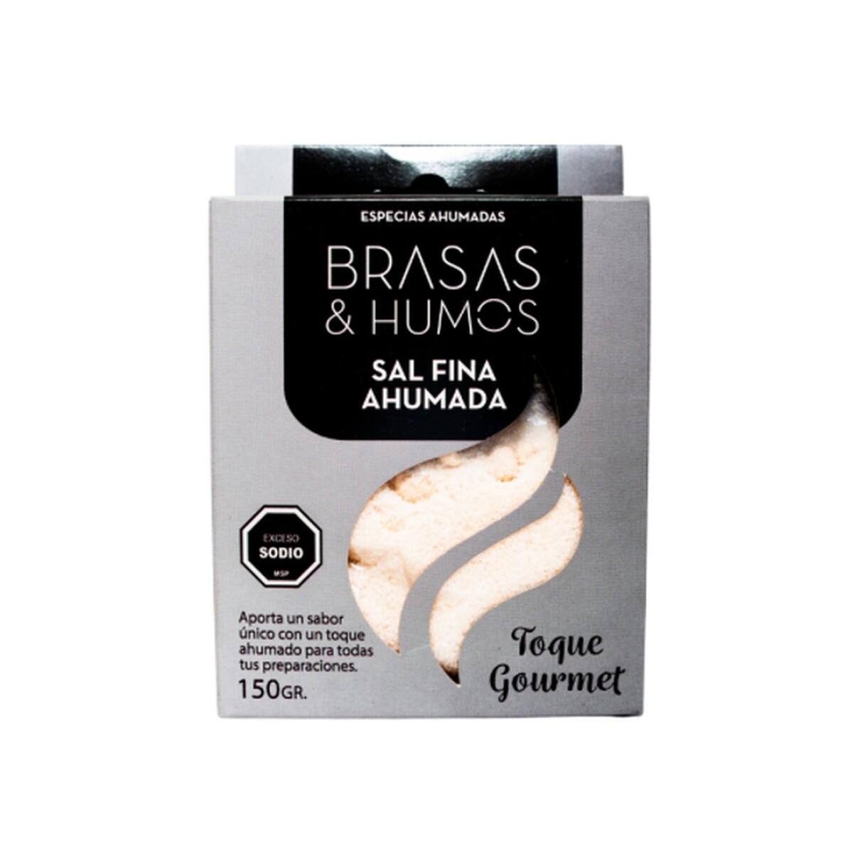 BRASAS Y HUMOS SAL FINA AHUMADA 150G 