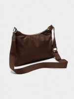 Bolso Bandolera De Nylon canela