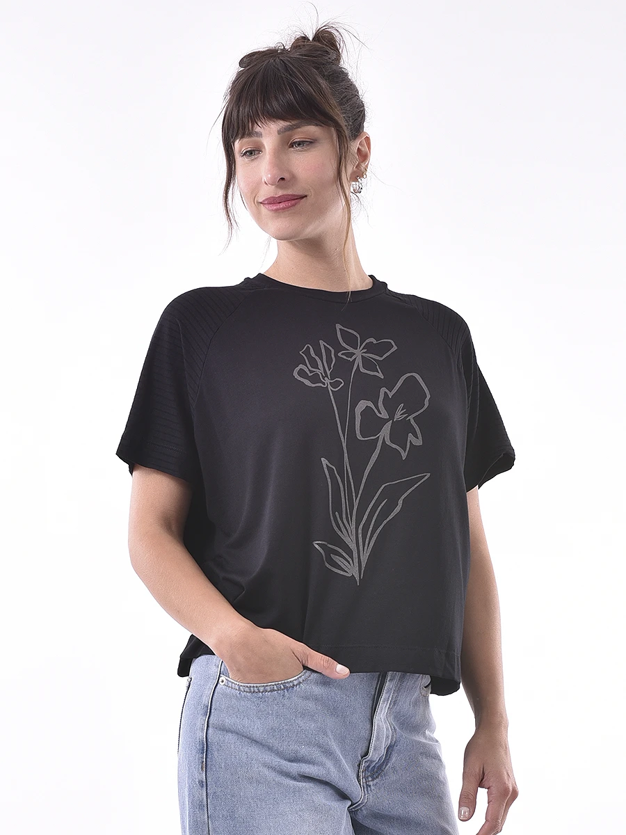 REMERA IPANEMA - NEGRO 