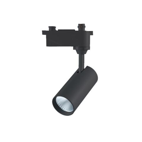Spot LED integrado p/riel 10W luz cálida 36° negro NV0500