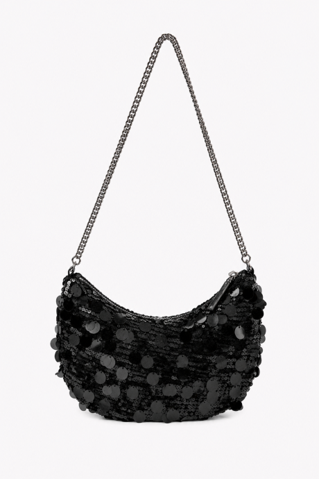Cartera Sequins Negro
