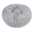Cama Para Gato Cucha Puff Peluda Cómoda 50 Cm Mascota Variante Color Gris Claro