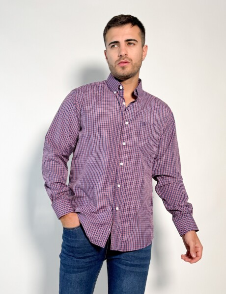 Camisa a cuadros Seth Rojo