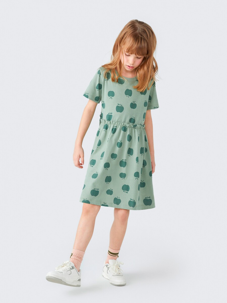 VESTIDO INFANTIL - VERDE 