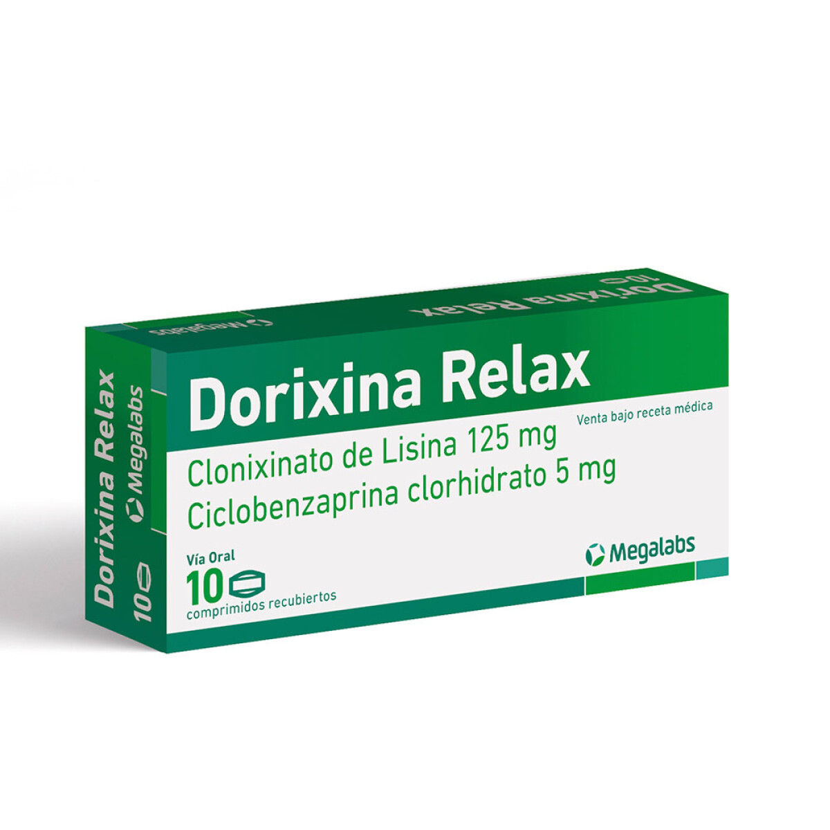 Dorixina Relax 10 Comprimidos - Dorixina Relax 125 mg/5 mg 10 Comprimidos Recubiertos 