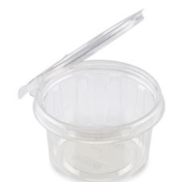 POTE PET REDONDO CON TAPA 12X5 350 ML TRANSPARENTE