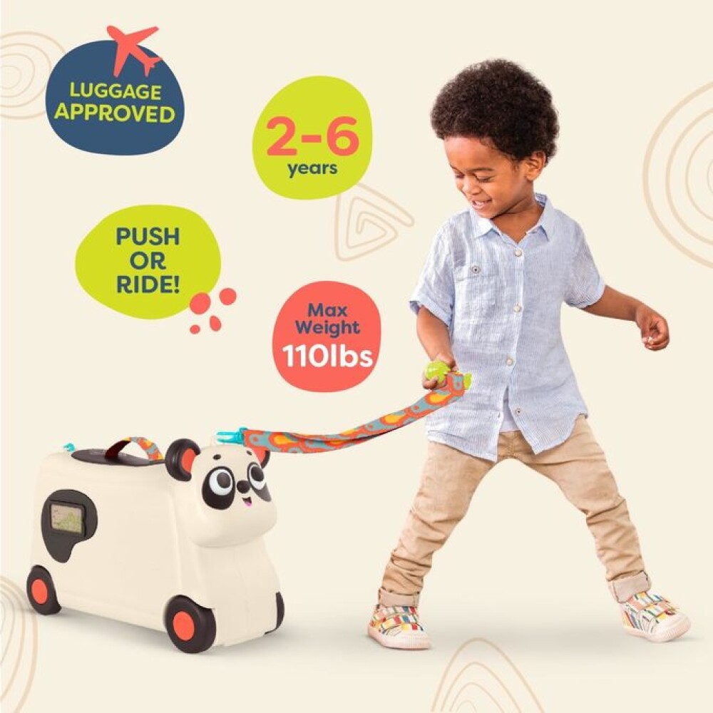 valija 2 en 1 buggy b toys panda