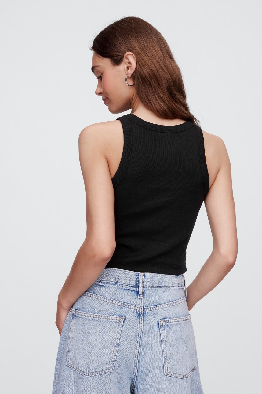 Musculosa Logo Gap Mujer Black