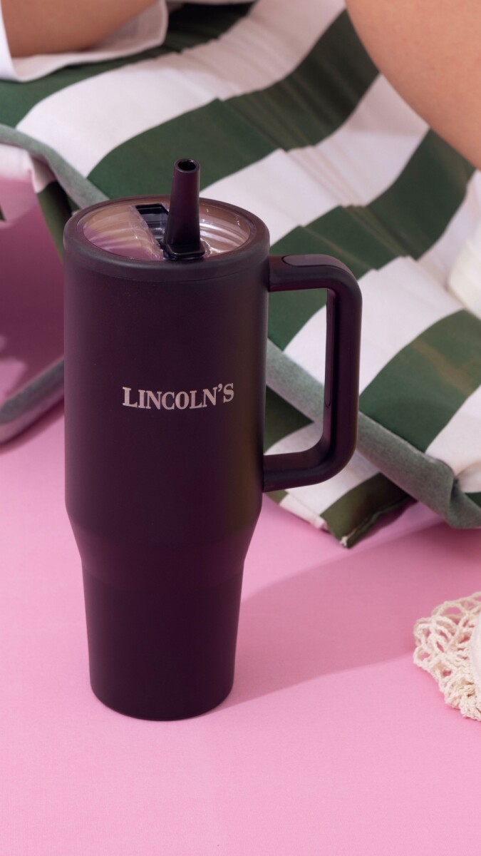 VASO TERMICO DRINKS - NEGRO 