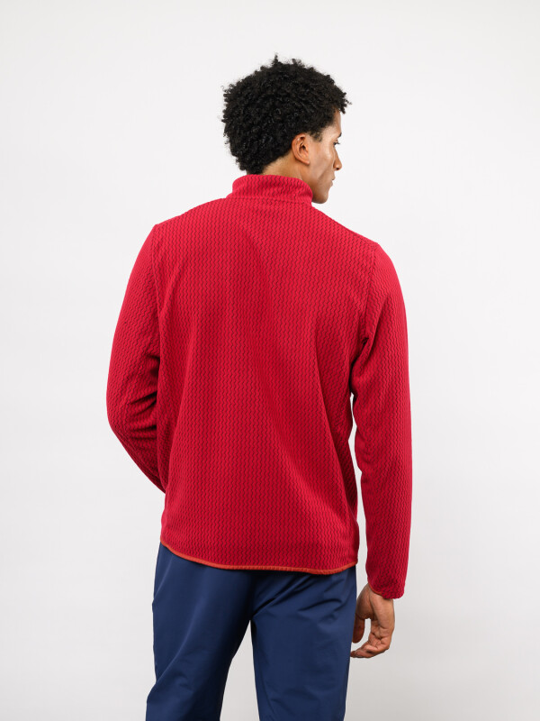 Buzo Medio Cierre Frontier Nacional Hombre Beige, ordeaux