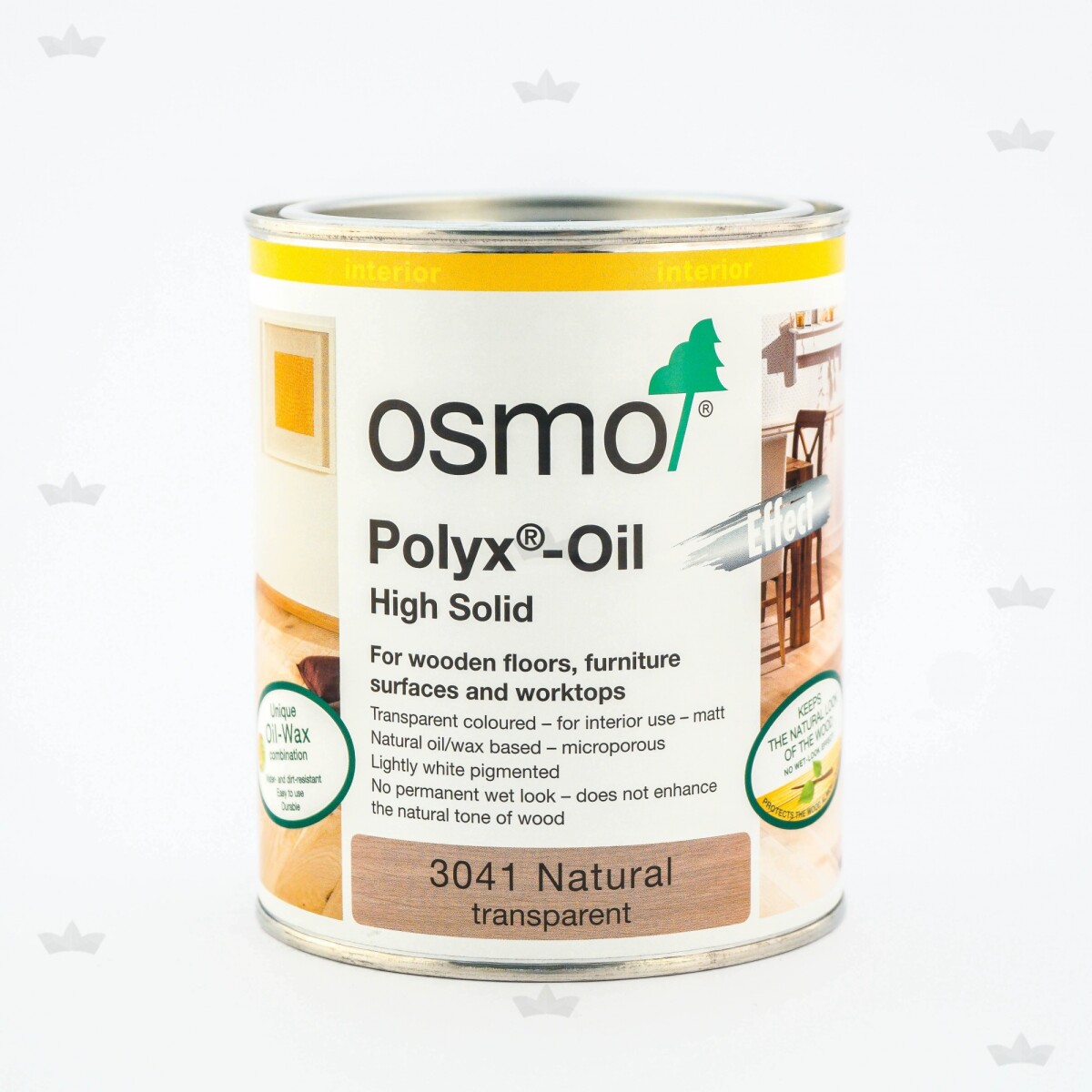 OSMO 3041 ACEITE-CERA EFECTO NATURAL 0.75 LT. 