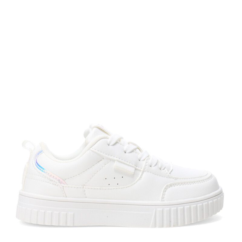 Championes de Niña MINI Miss Carol LEMO con plataforma chata Blanco