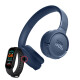 Audífonos Jbl Tune 520bt Inalámbricos Bluetooth Azul + Smartwatch Audífonos Jbl Tune 520bt Inalámbricos Bluetooth Azul + Smartwatch