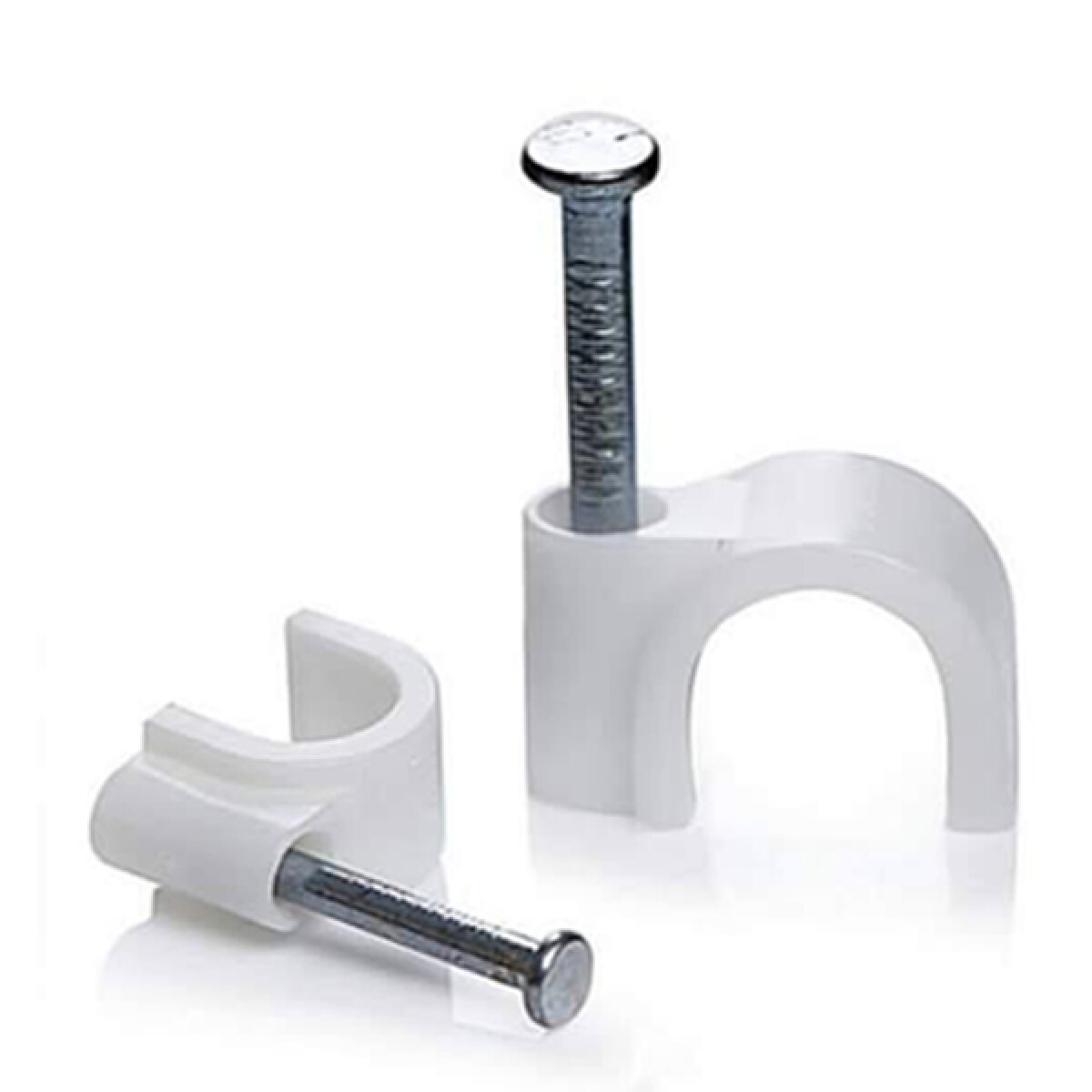 DINGQI GRAPA PLASTICA CURVA PARA CABLE 6MM BOLSA x 100 