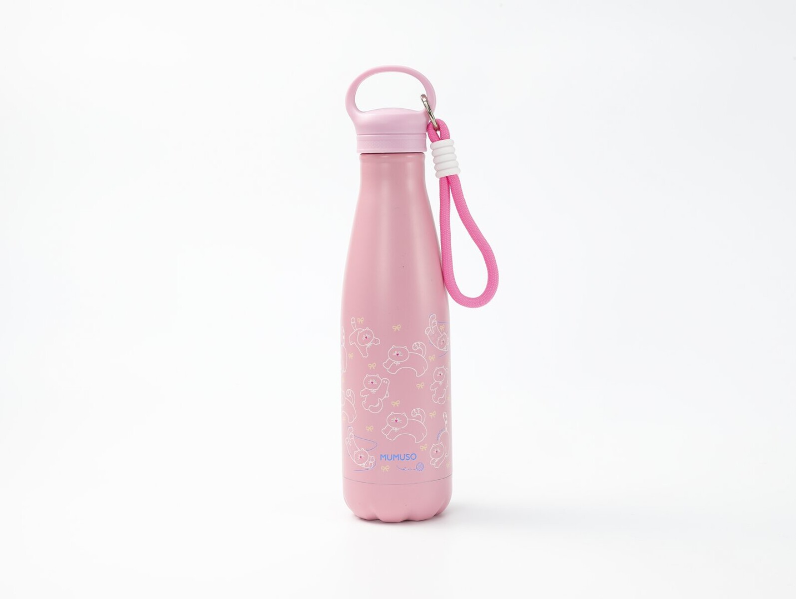 BOTELLA TÉRMICA FORMA DE COLA GATO MIMI (500 ML / ROSA) 