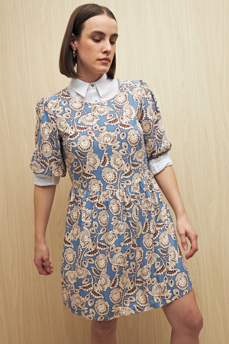 VESTIDO ARENAL Celeste Cielo
