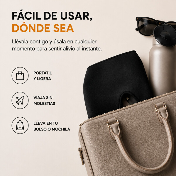 Tratamiento Gorra Dolor De Cabeza Migraña Silicona Cuello Variante Color Negro