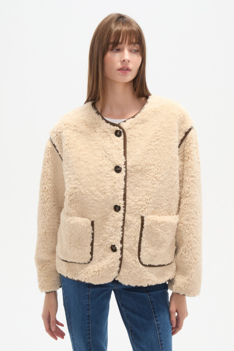 Campera Selenia Beige Claro