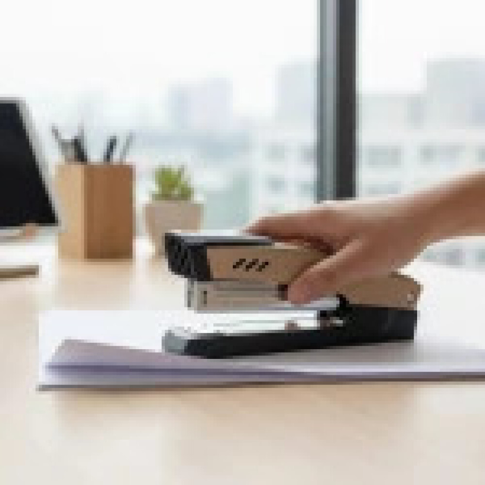 Engrapadora Profesional De Metal JL-201 BEIGE