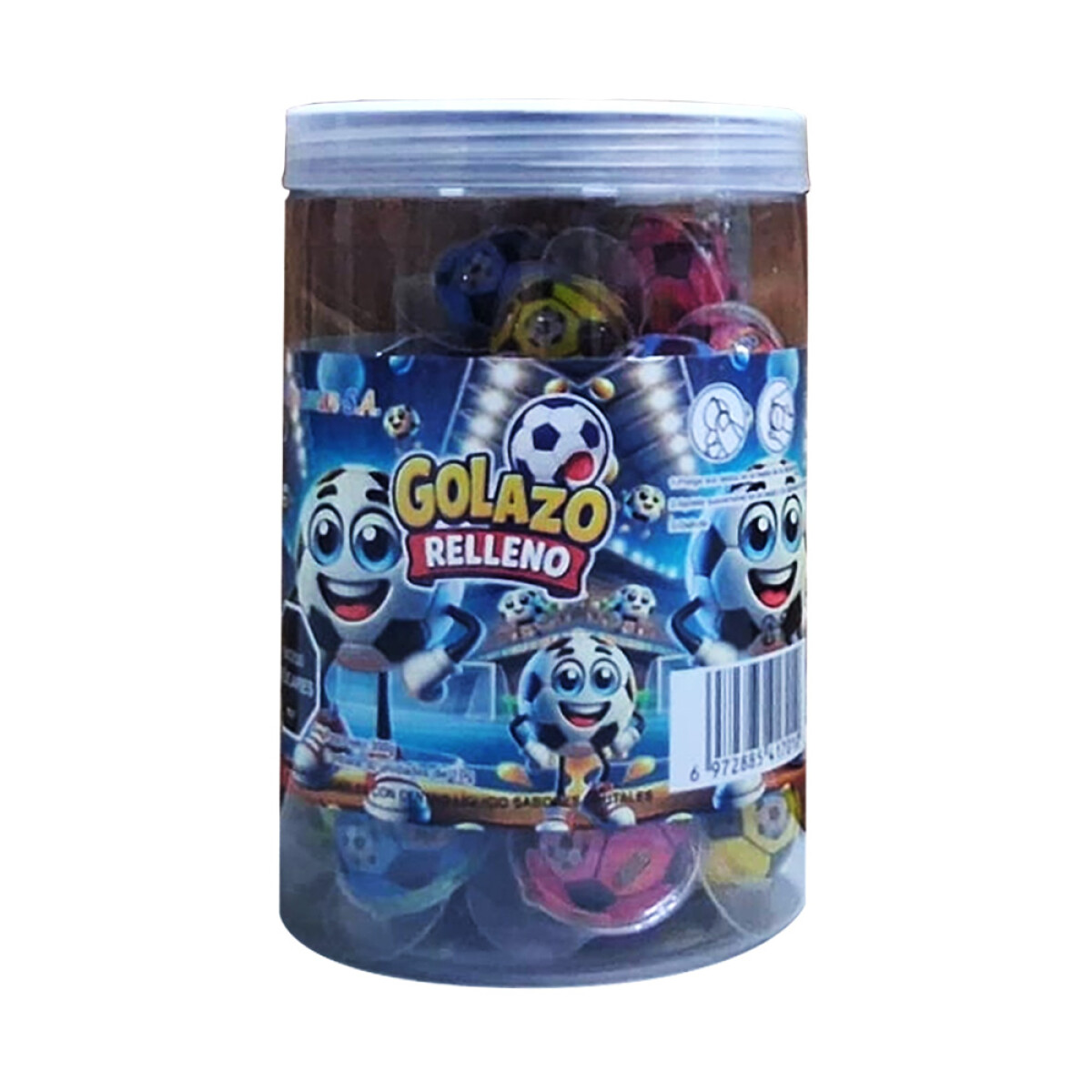 CARAMELO CAPSULAS GOLAZO RELLENO 30 Unidades 300grs 
