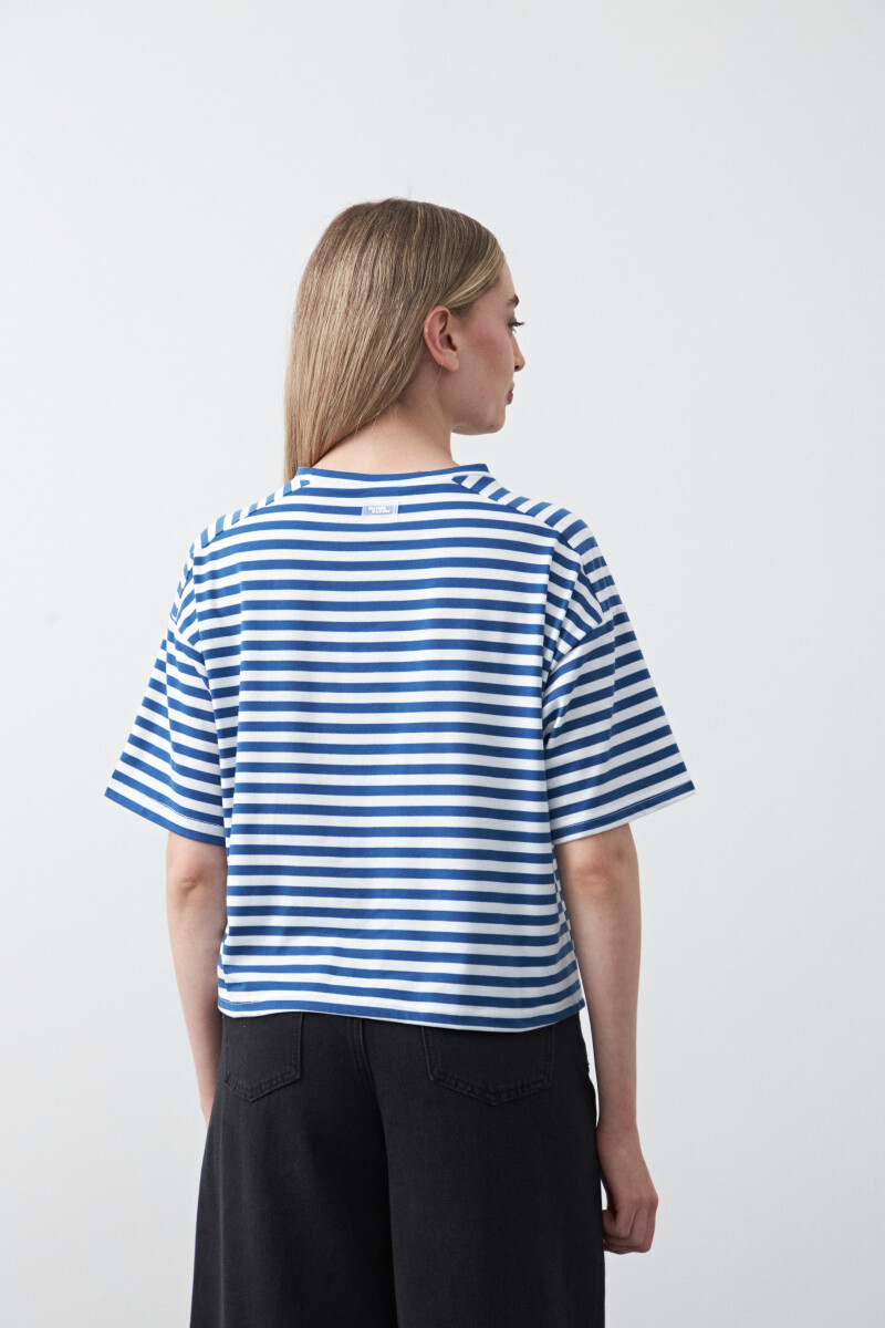 REMERA FUKUSHIMA Blanco/Azul