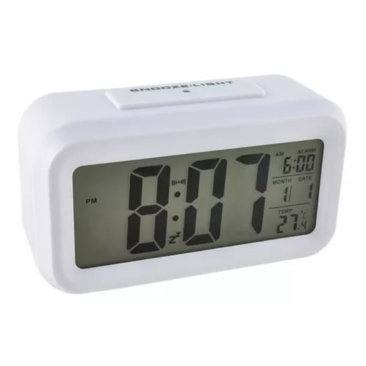 Reloj despertador de mesa numeros legibles grandes 
