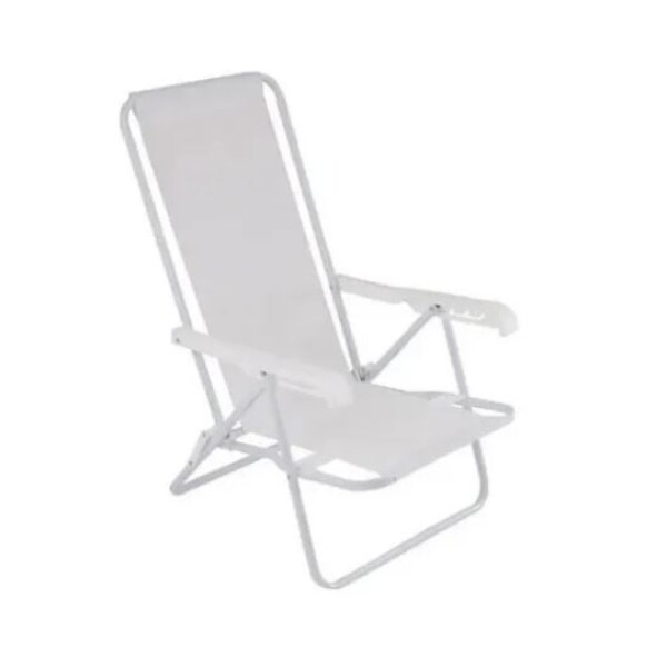 SILLA RECLINABLE 4 POSICIONES ACERO SANNET BLANCO SILLA RECLINABLE 4 POSICIONES ACERO SANNET BLANCO