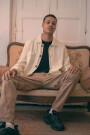 HEAVY LINEN JACKET Cream