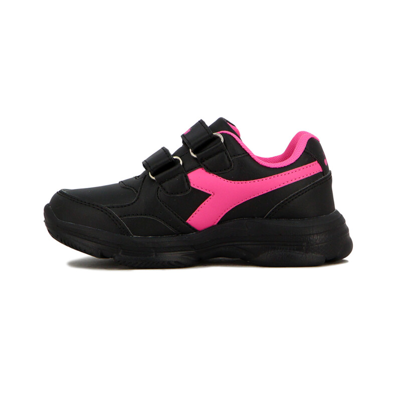 Diadora Champion Easy Run Wimbledon Kids C/Velcro Negro-Fucsia