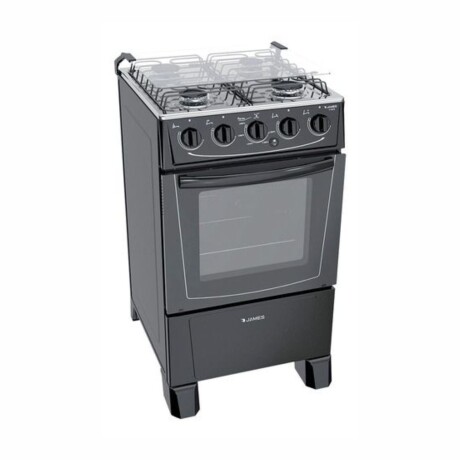 Cocina Gas James Horno Autolimpiante 4 Hornallas Termocupla Negro