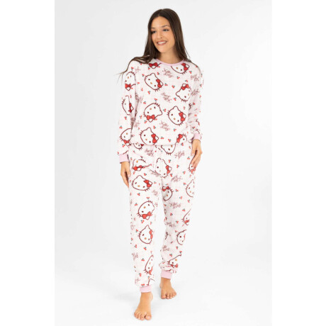 Pijama hello kitty velour Rosado