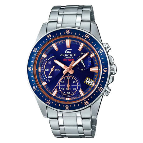 Reloj CASIO EDIFICE EFV540D-2AVUDF Acero Plateado Esfera 44mm 0