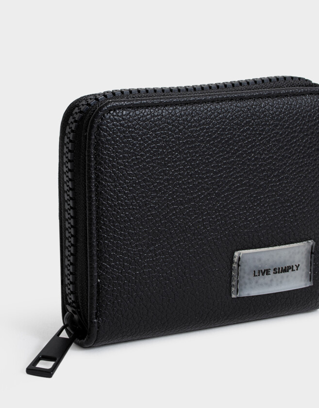 Billetera Billetera Cuerina Negro - Negro