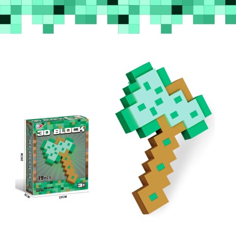 Juego de construccion 3d para armar - hacha SY1094 001