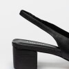Stiletto Marga En Cuero Liso Negro