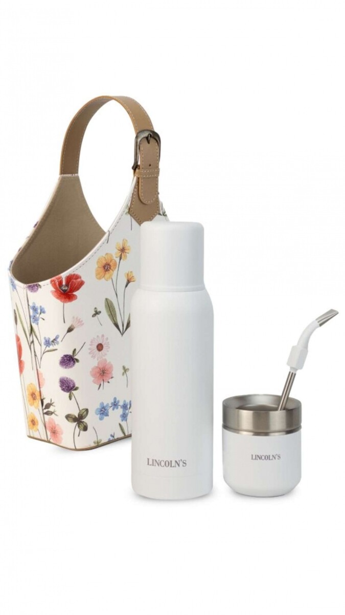 Kit Matero Velvet Edicion Limitada Wishes - Estampa Campestre C/ Blanco 