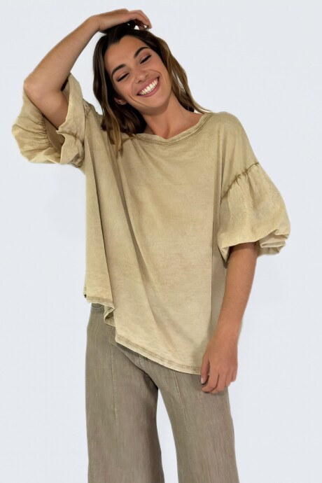 REMERA ISOLA Beige