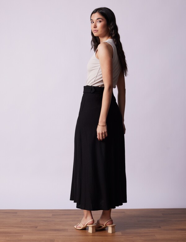 Falda Lino NEGRO