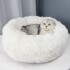 Cama Para Perro Cuna Puff Peluda Cucha 40 Cm Mascota Color Variante Blanco