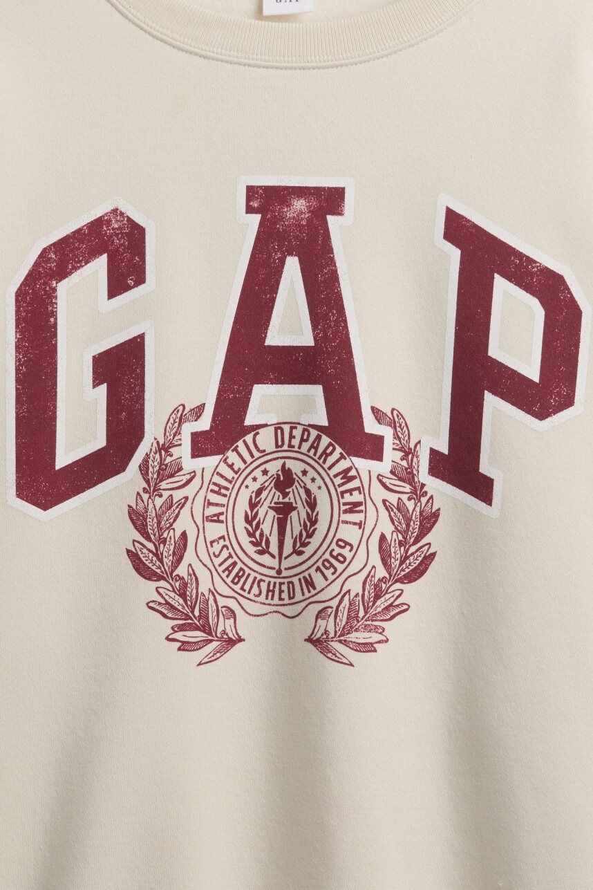 Buzo Deportivo Logo Gap Oversized Mujer Chino