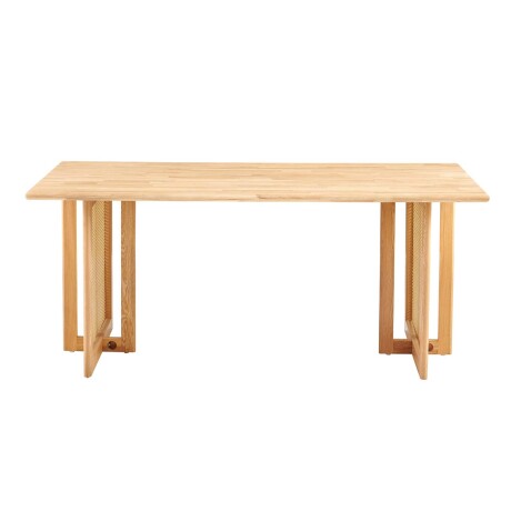 MESA DE COMEDOR RATTAN-Y-MADERA NATURAL-BEIGE BRISA