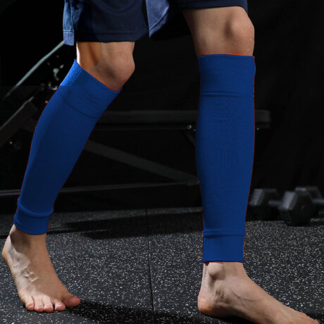 Medias Soportes Canilleras Pantorrilleras Elásticas Azul