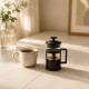 Cafetera francesa de vidrio y plástico 350 ml NEGRO